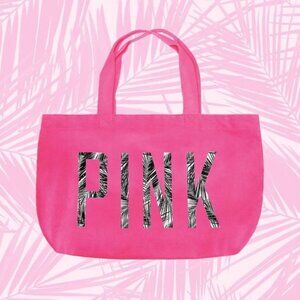 Victoria's Secret PINK | Hot Pink Palm Shoulder Tote Bag